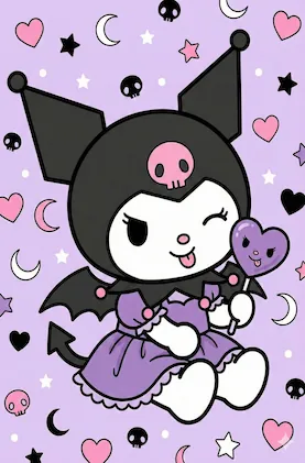 Kuromi Coloring Pages