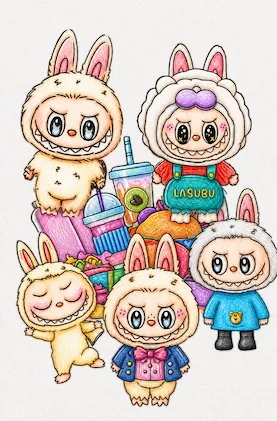 Labubu Coloring Pages