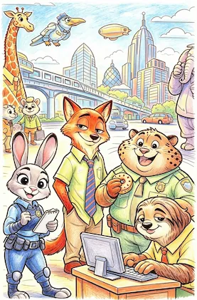 Zootopia Coloring Pages